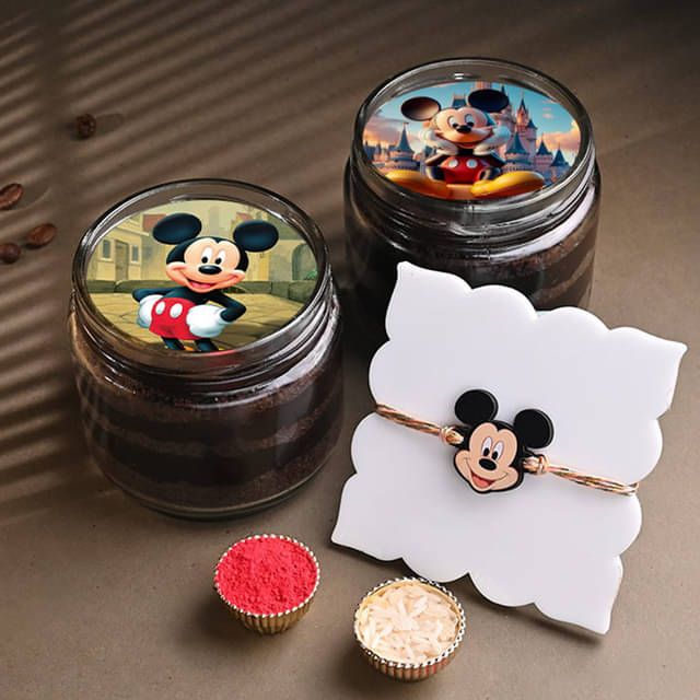 choco-jar-cakes-duo-with-mickey-rakhi-jar4136choc