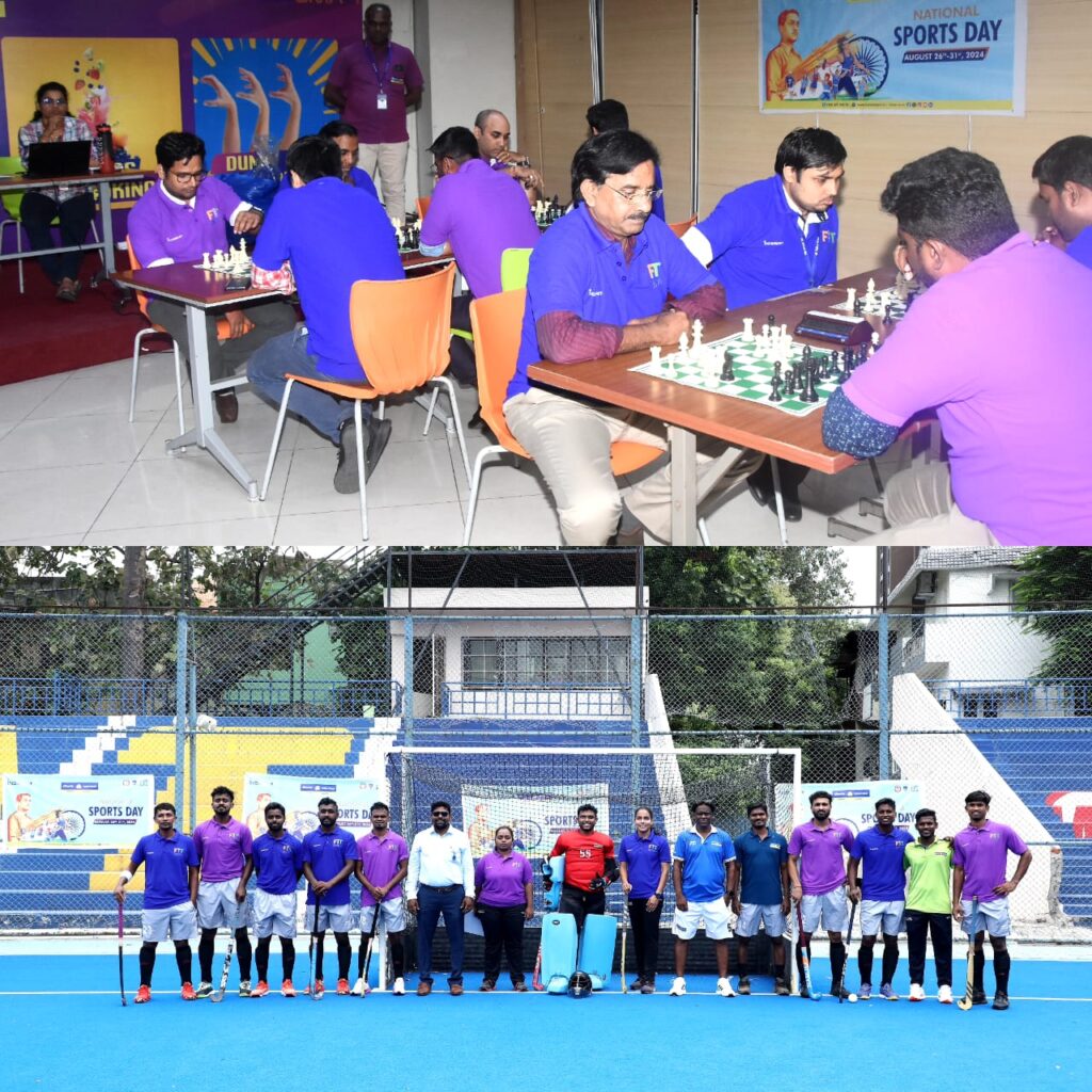 Indian Bank Observes National Sports Day