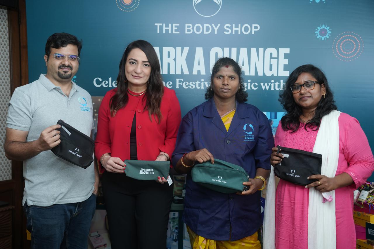 Harmeet Singh, Chief Brand Officer, Quest Retail – The Body Shop, Asia South with Beneficiaries