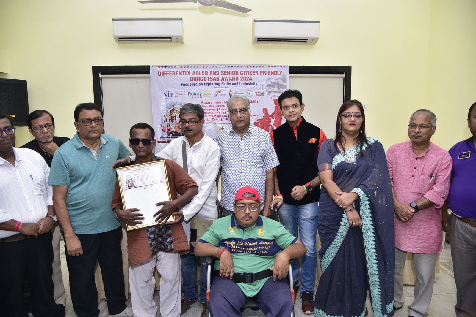 Launch of Braille Display Stand for the Blinds & Announcement of Differently Abled & Senior Citizen Friendly Covid Safe Durgotsab Award 2024 organised by NIP NGO_1