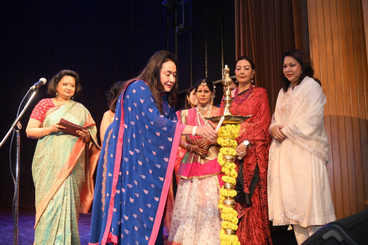 Lighting the lamp at Lalit Arpan Festival (23rd Edition) 2024