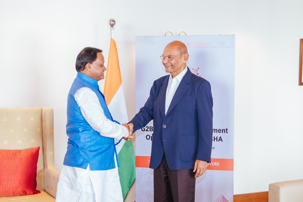 Shri Anil Agarwal meeting Odisha Chief Minister Shri Mohan Charan Majhi