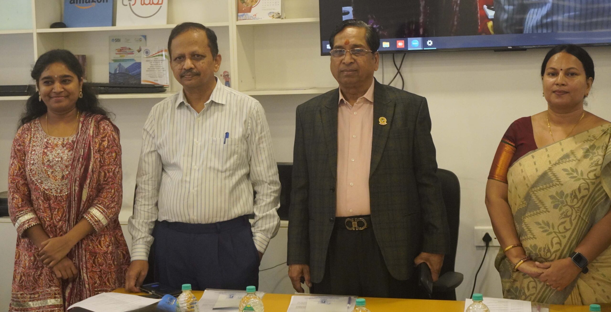 FTCCI PRESIDENT SURESH KUMAR SINGHAL_BALA SUBRAHMANYAM AND KEERTHI D SOUZA AT A PROGRAM ON SUSTAINABLE PROCUREMENT