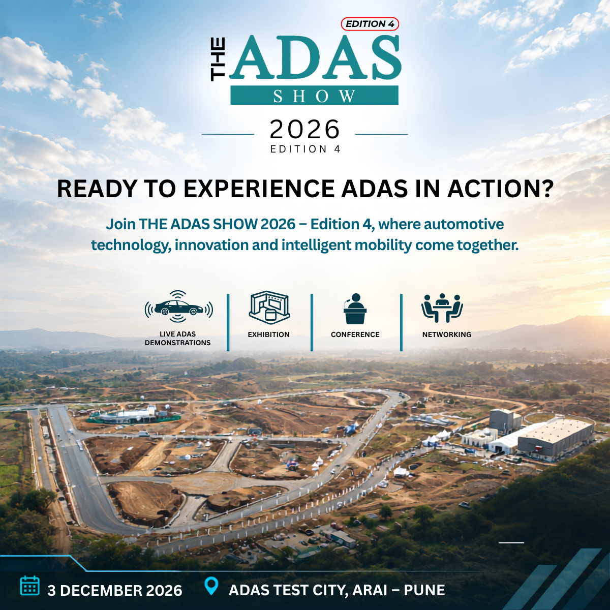 THE ADAS SHOW – 4th Edition to Bring Together India’s Automotive and Intelligent Mobility Ecosystem in Pune