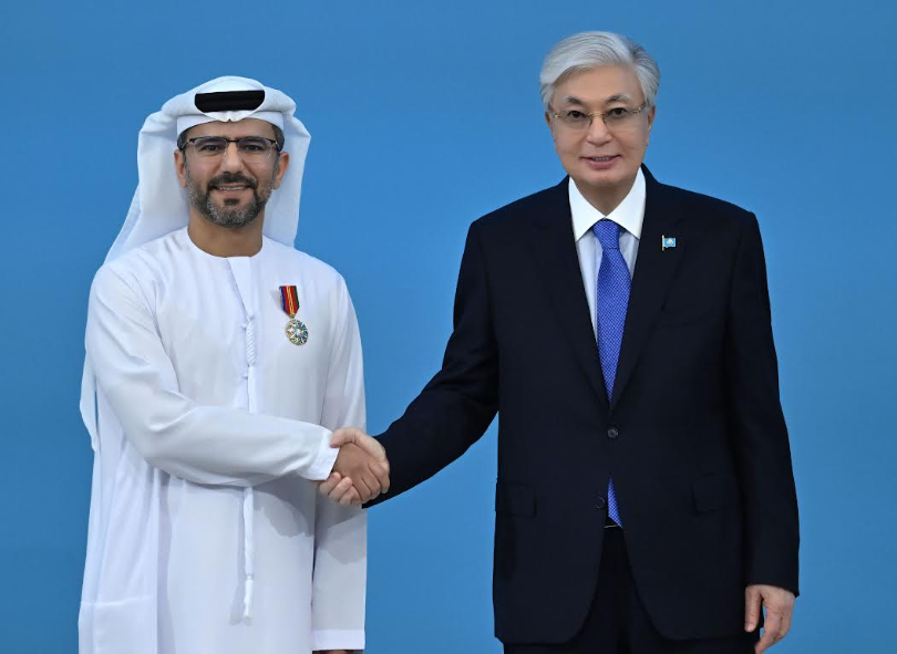Kazakhstan President Awards AD Ports Group’s Managing Director & Group CEO Captain Mohamed Juma Al Shamisi with the Order of Friendship
