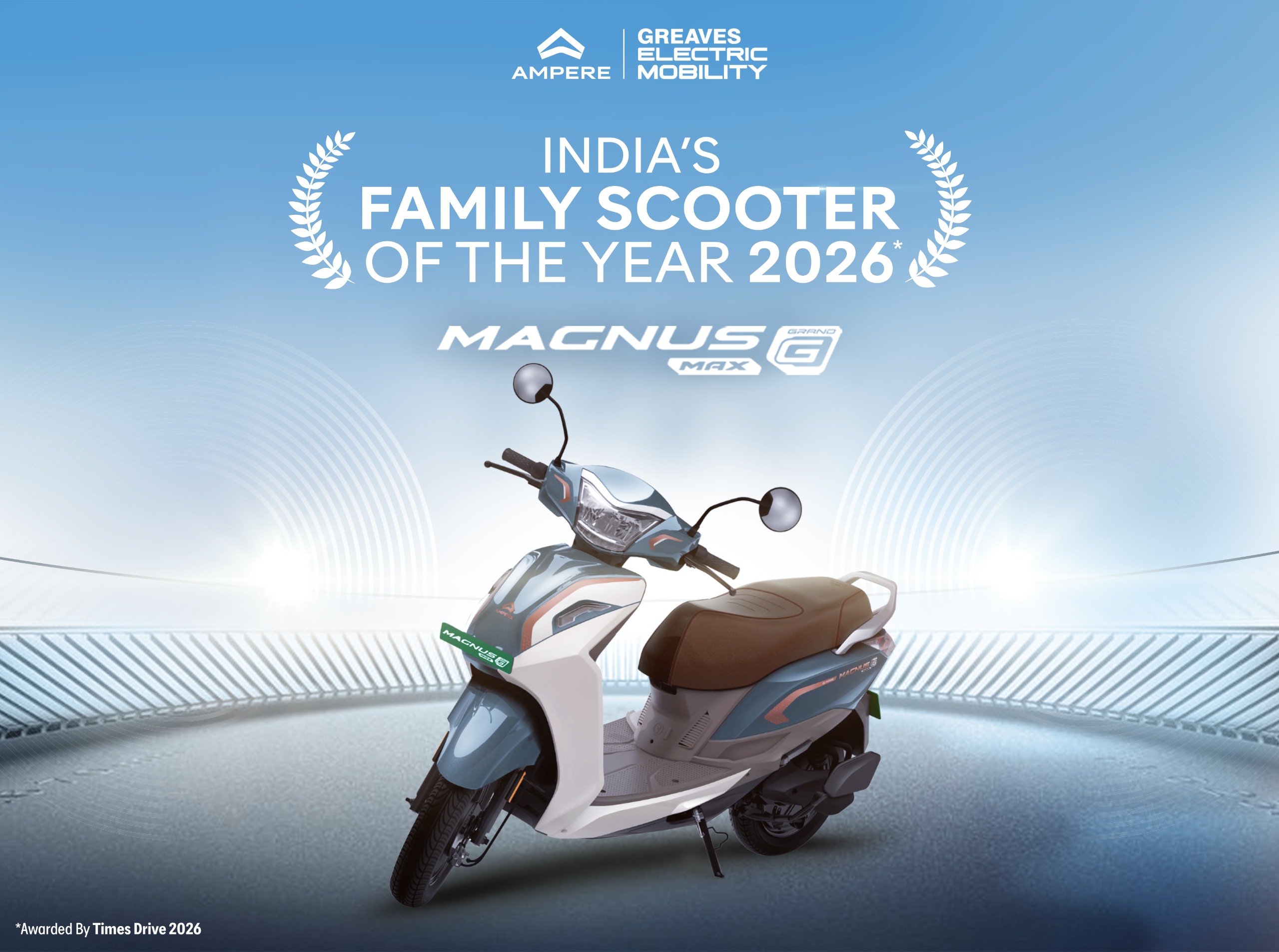 Greaves Electric Mobility wins ‘Family Scooter of the Year’ award for Ampere Magnus G Max