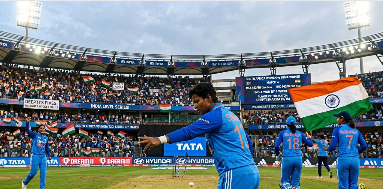 Deepti Sharma Stars with Bat and Ball as India Register First Win of Series