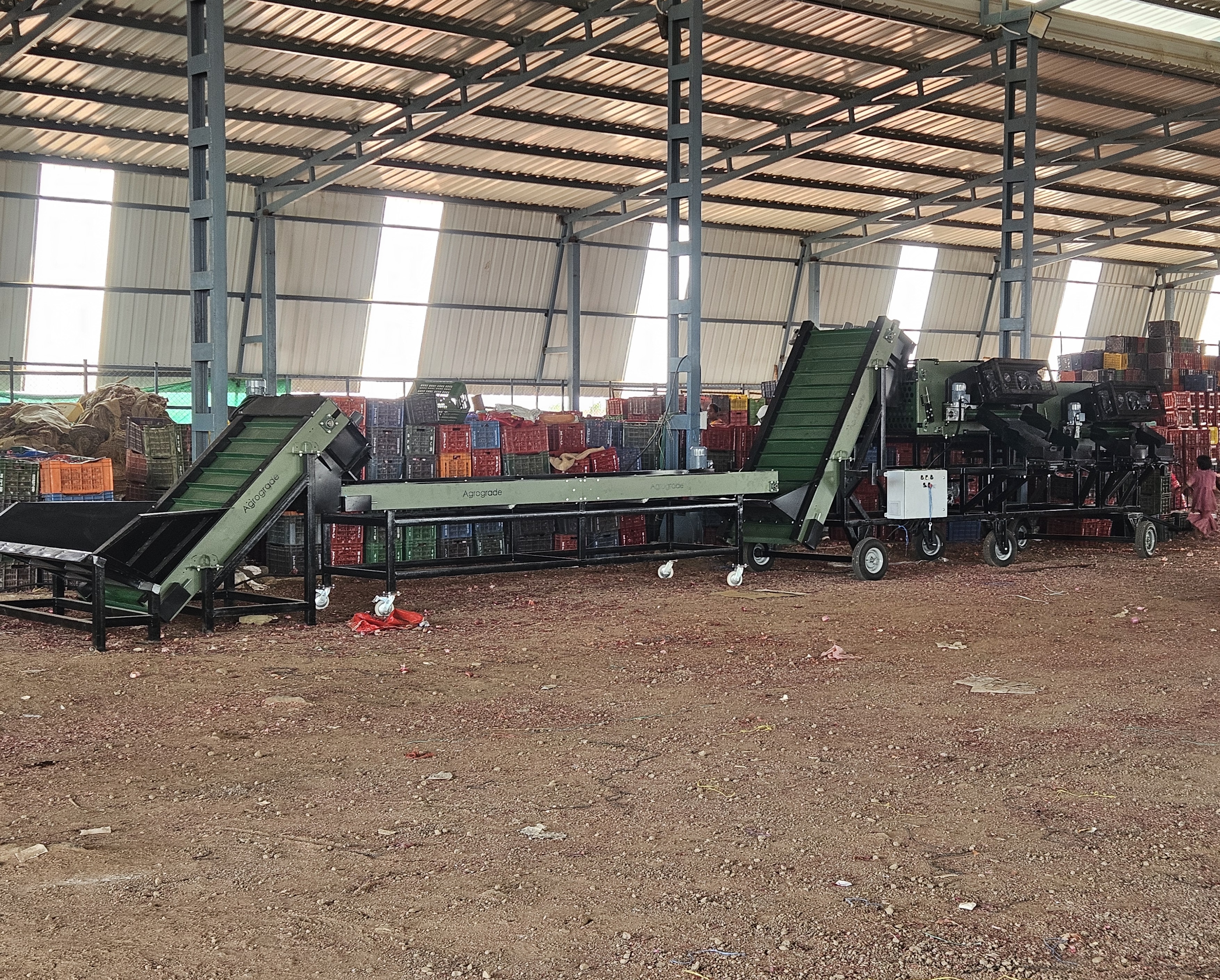Agrograde Installed Automated Onion Grading System at Pimpalgaon Market in Maharashtra cuts manual labor needs by nearly 80 percent