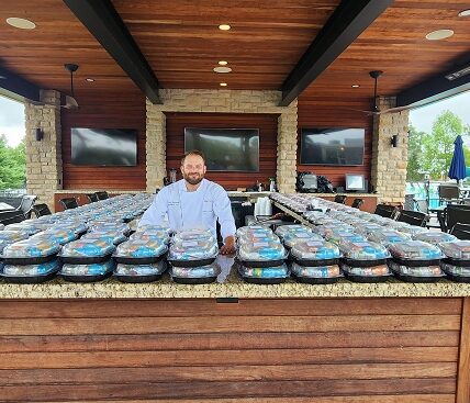 Chef Blake Hammond at St. Louis Youth Hockey Foundation Golf Tournament